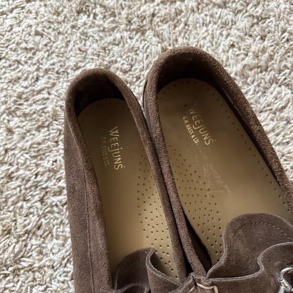 G.H. Bass Weejuns Horse Bit Loafers Men’s Size 12 Brown Leather Suede Slip Shoes - Picture 5 of 10